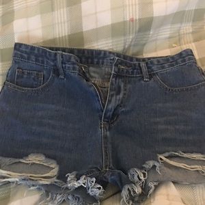 Kept high waist shorts